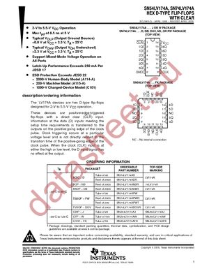 SN74LV174ADRE4 datasheet  